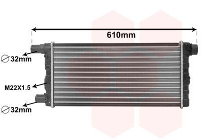 VAN WEZEL Radiators, Motora dzesēšanas sistēma 17002115